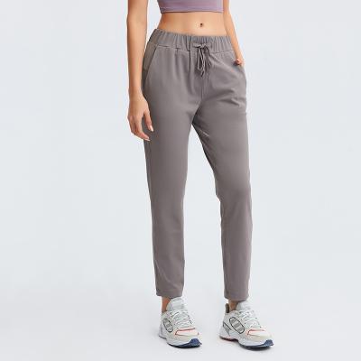 Casual Sports Drawstring Waist Stretchy Loose straight Yoga Pants