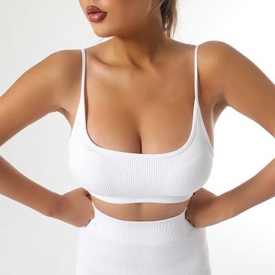 Customized Logo Seamless Thin Strap Sports Bras