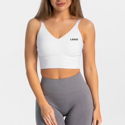 Customized Soft Stretchy Printing Logo Essential V-Top