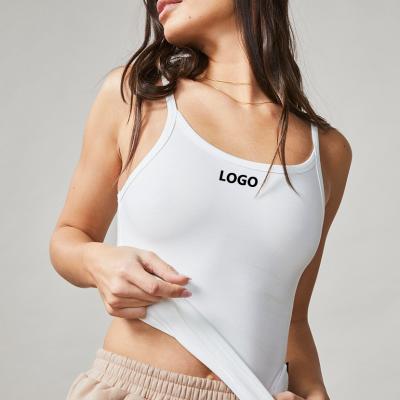 Gym Wear Ladies Base Layer Tops Workout women's White Color Tank top