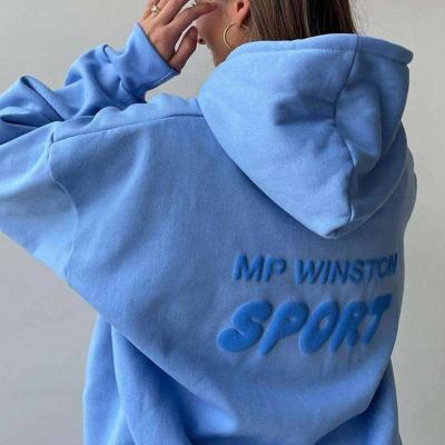 High Quality Oversizes Unisex Heavyweight Puff Printing Hoodie Sweatshirt
