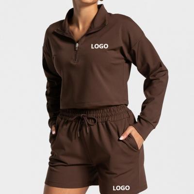 Wholesale 100% Cotton Charming Over sized Jogger Shorts Women's Tracksuit