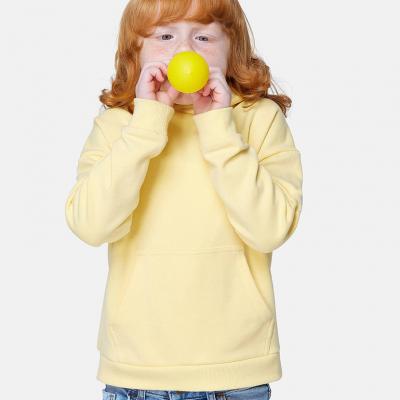 Wholesale Light Honey Fleece Sweatshirt Kids Chill Zip Hoodie